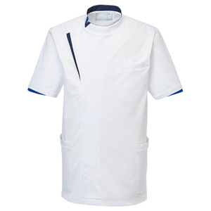 CM231理学療法士・作業療法士専用白衣メンズジャケット(ケーシー)E100[ホワイト]