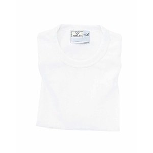 CR055介護用シンプル吸汗速乾Tシャツ男女兼用(E95C5)[ホワイト][]
