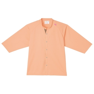 CV205　ハードな洗濯に対応縮みにくく色落ちしにくいニットパジャマ上着　男女兼用[オレンジ]